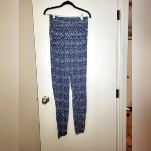 H&M, size Small, blue and white palazzo pants